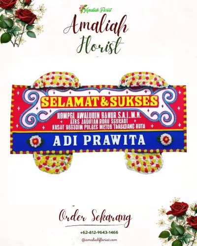 Karangan Bunga Ucapan Selamat di Sinduaji