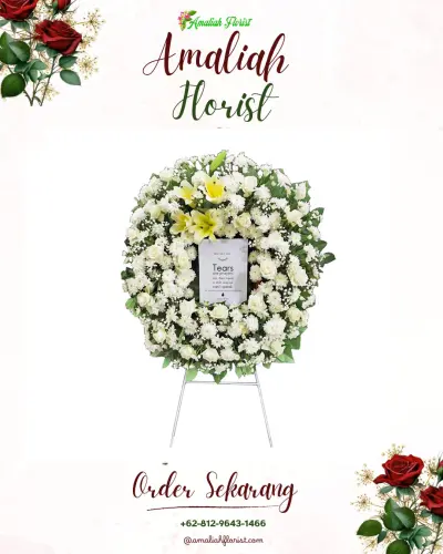 Krans Bunga Duka Cita di Sinduaji